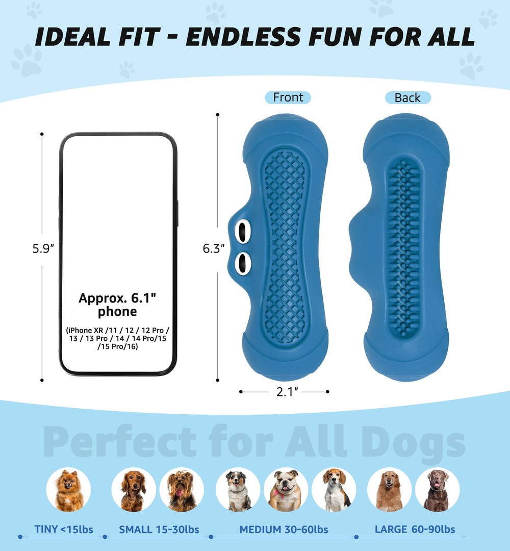 IPTPAS Juguete ideal para dientes y diversión en perros azules.