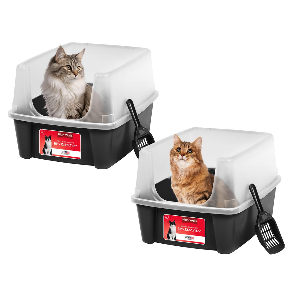 IRIS USA arenero para gatos con apertura superior facilita entrada y salida
