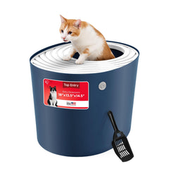 IRIS USA caja de arena con entrada superior ofrece privacidad para gatos