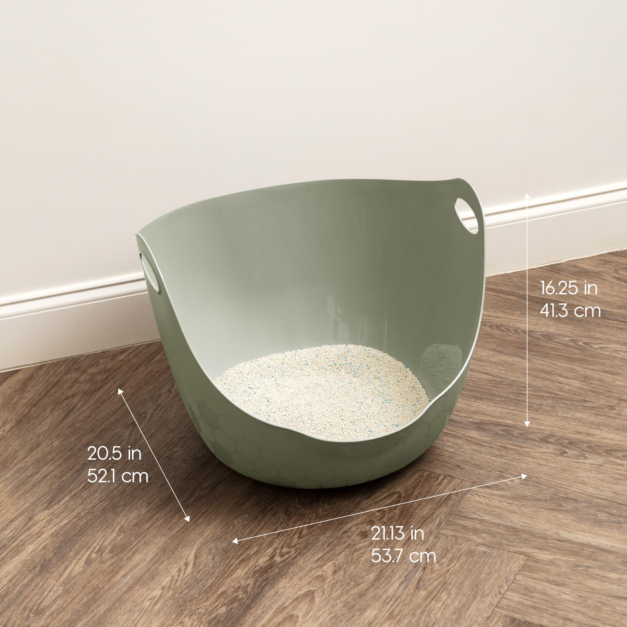 Iris USA: caja de arena plástica flexible y duradera, fácil de limpiar
