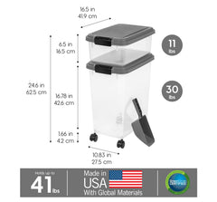 IRIS USA: cucharón medidor de dos tazas para dosificar con precisión.
