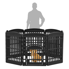 IRIS USA Dog Playpen Plástico Resistente para uso interior y exterior
