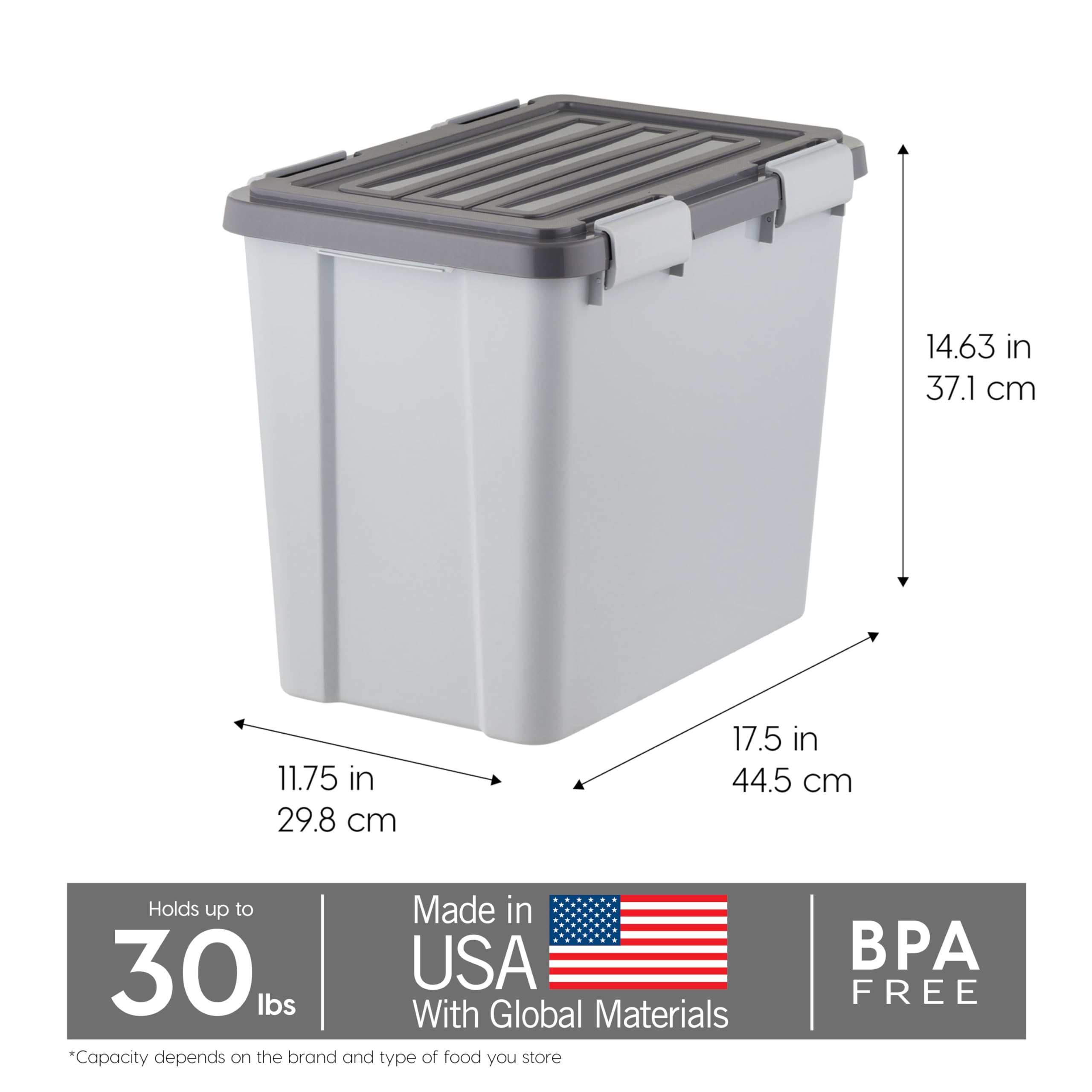 Cucharón de 2 tazas incluido con el contenedor IRIS USA