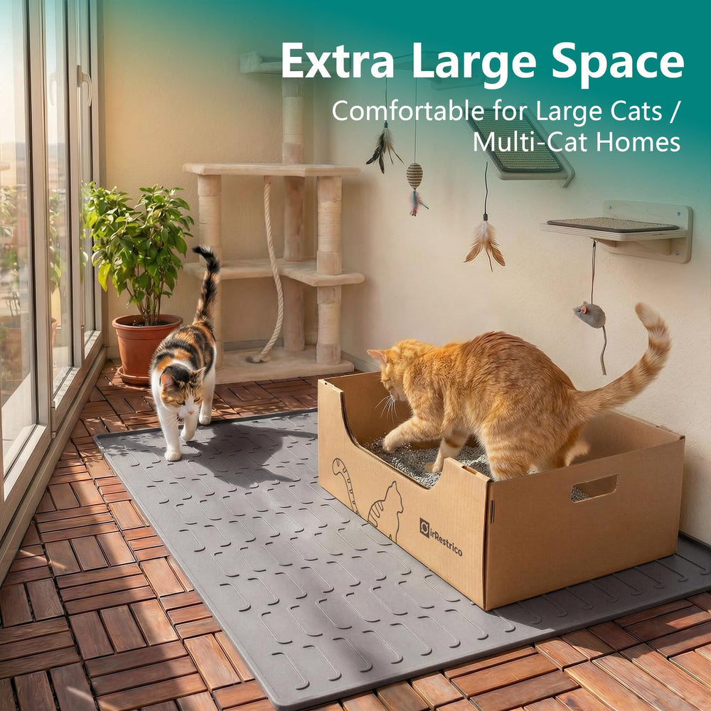 IRRESTRICO bandeja desechable para gatos plegable, fácil de guardar durante viajes