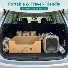 IRRESTRICO bandeja desechable para gatos para viajes en coche, conveniente
