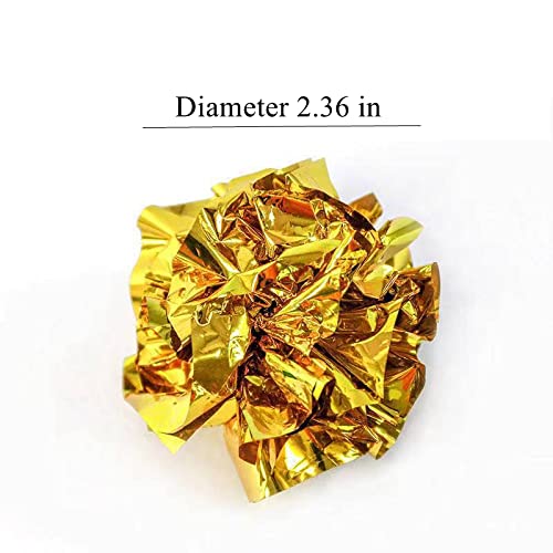 ISMARTEN bolas de papel brillante para gatos, estimulan la curiosidad y la persecución.