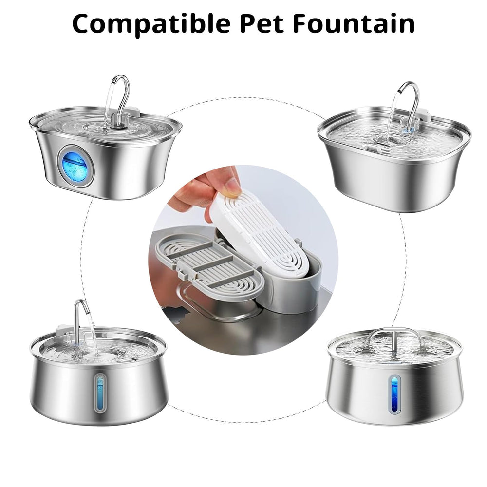 ITSCUTE filtro para fuente de gato 4 litros con carbón activo mejora sabor y olor