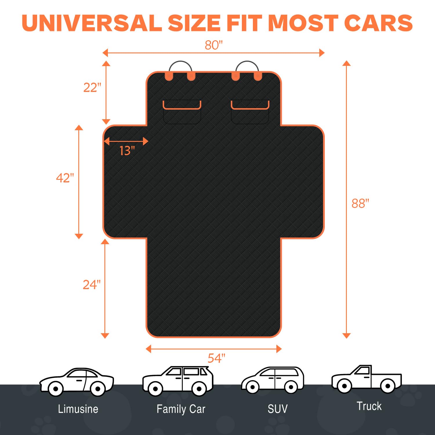 IVY&LANE SUV Cargo Liner ajuste universal para la mayoría de coches y SUVs