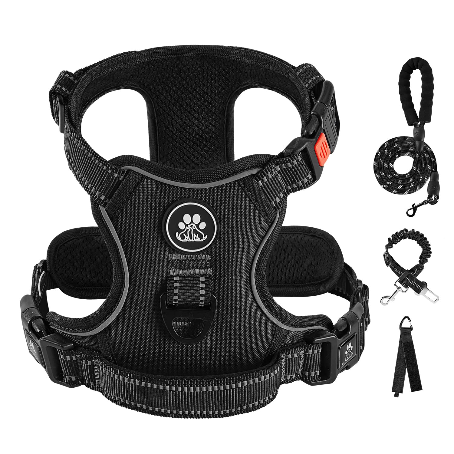 Arnés IVY&LANE para perro mediano, vista frontal con ajuste cómodo y seguridad