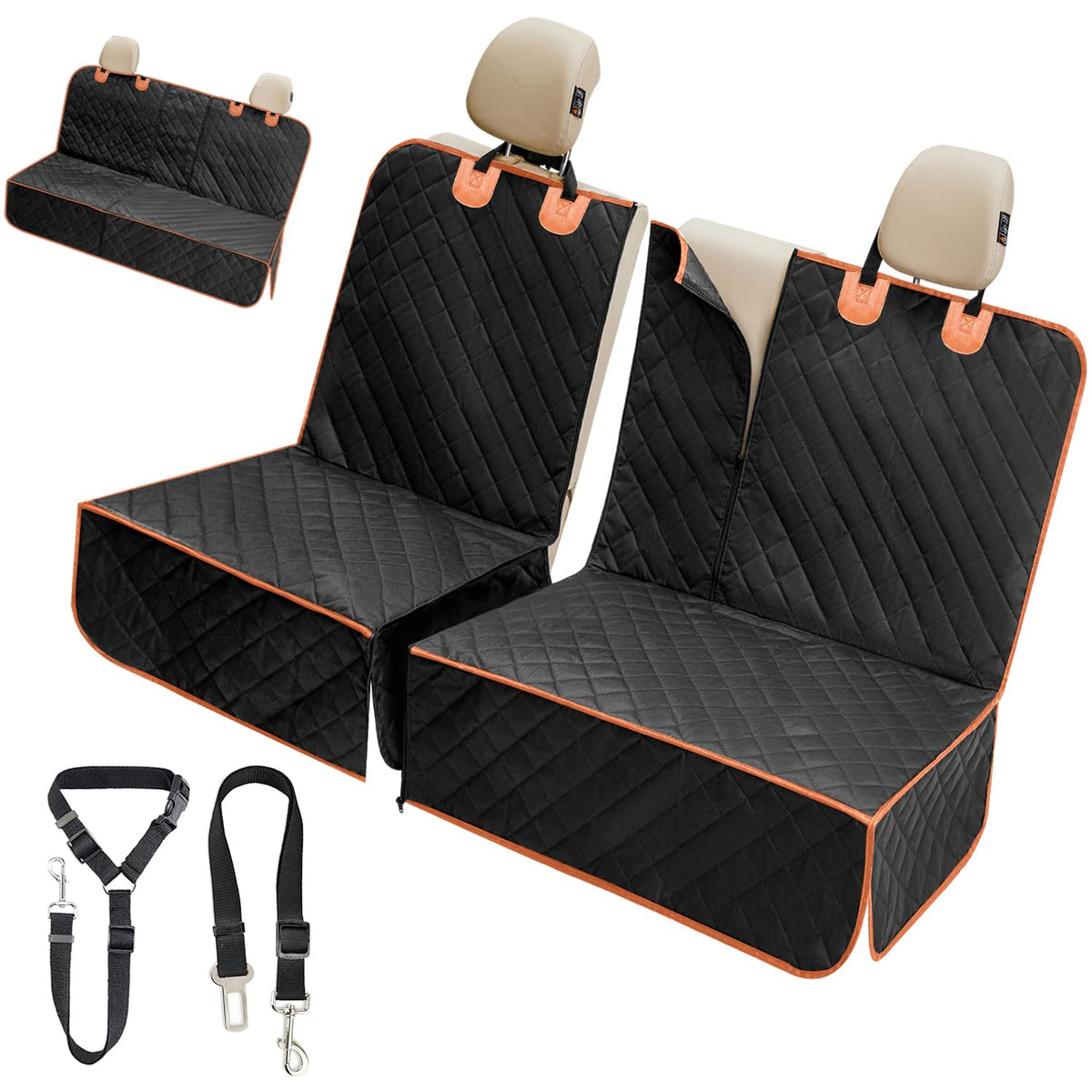 IVY&LANE funda asiento trasero para perro, protección total contra manchas