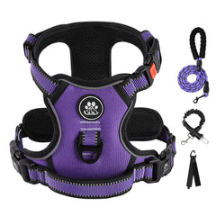 IVY&LANE arnés sin tirones para perro mediano con clip frontal para paseos sin tirones.