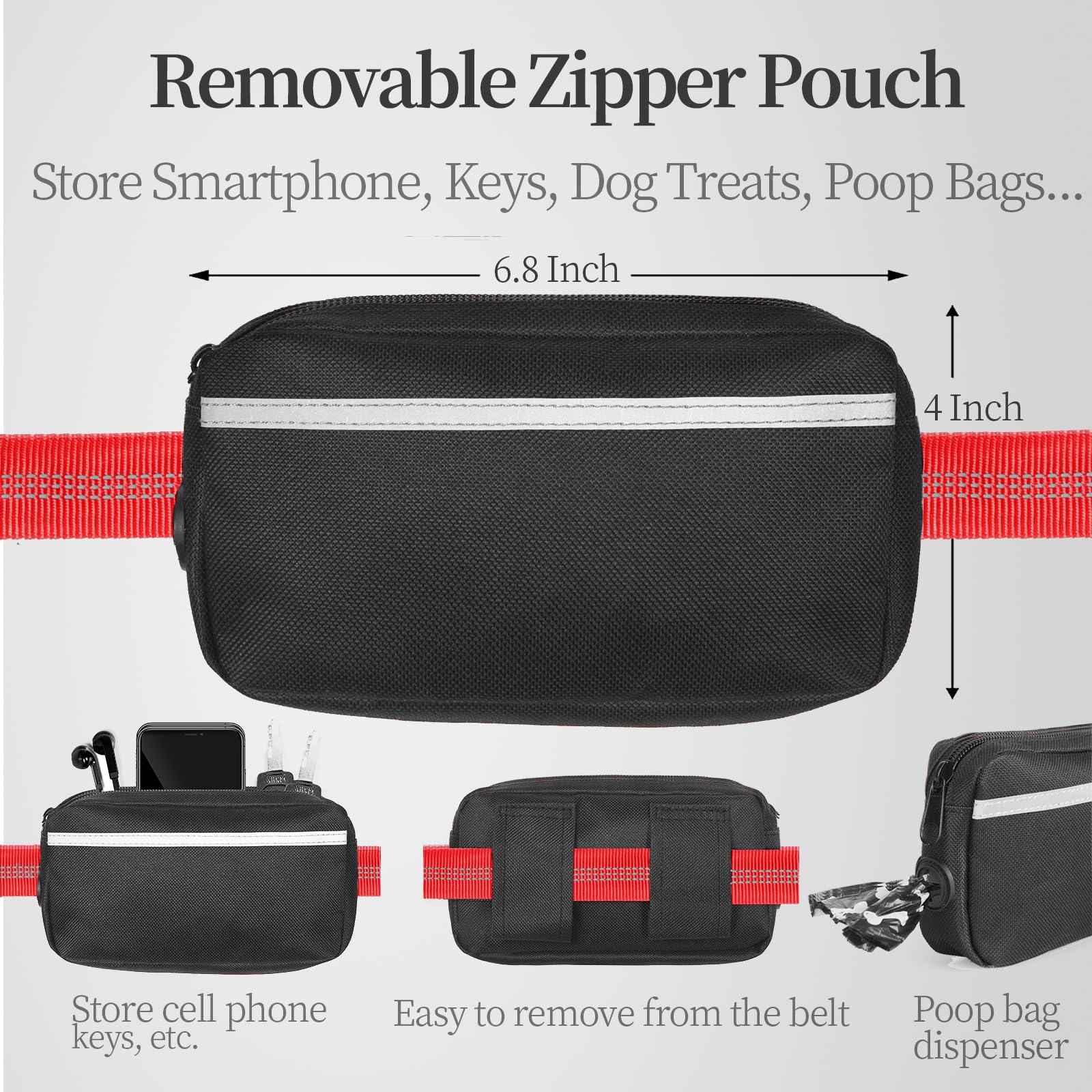 iYoShop doble amortiguador reduce tirones para paseos y carreras