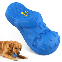 IZETIANZHE Zapatilla azul indestructible para masticadores agresivos, ideal para juego seguro.