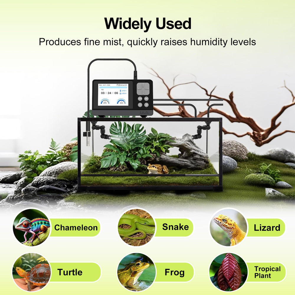Conjunto de tubo de 16 pies para instalación flexible en terrario.