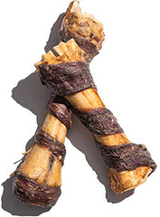Hueso de res asado grande, visual para perros grandes.