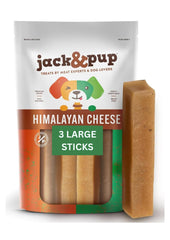 Jack&Pup barra queso yak Himalaya para perros grandes; entretenimiento duradero al masticar