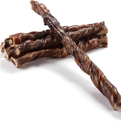 Jack&Pup Bully Twists: ingrediente único y sabor natural sin aditivos.
