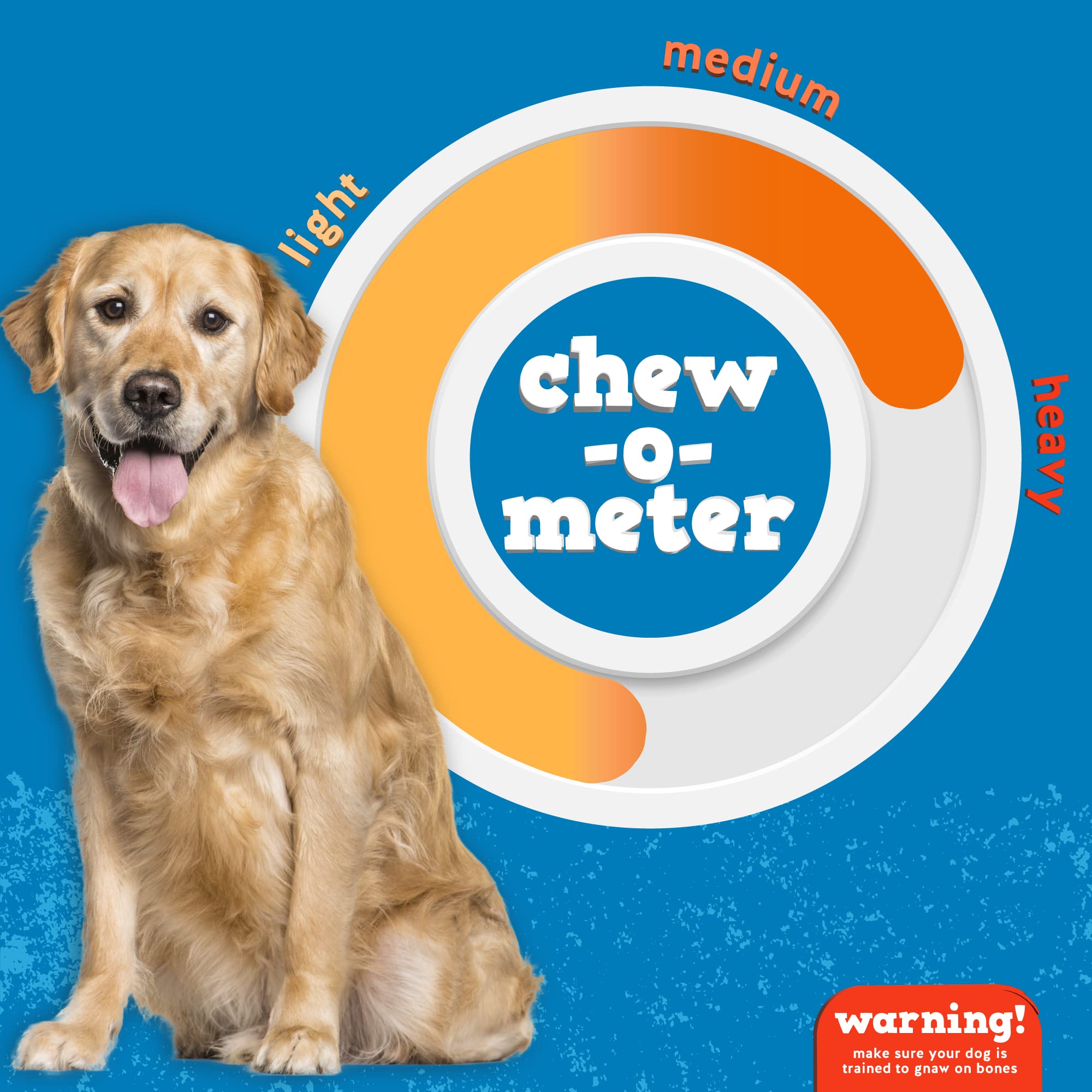 Jack&Pup Hueso medula res talla universal, adecuado para perros de todas las tallas.
