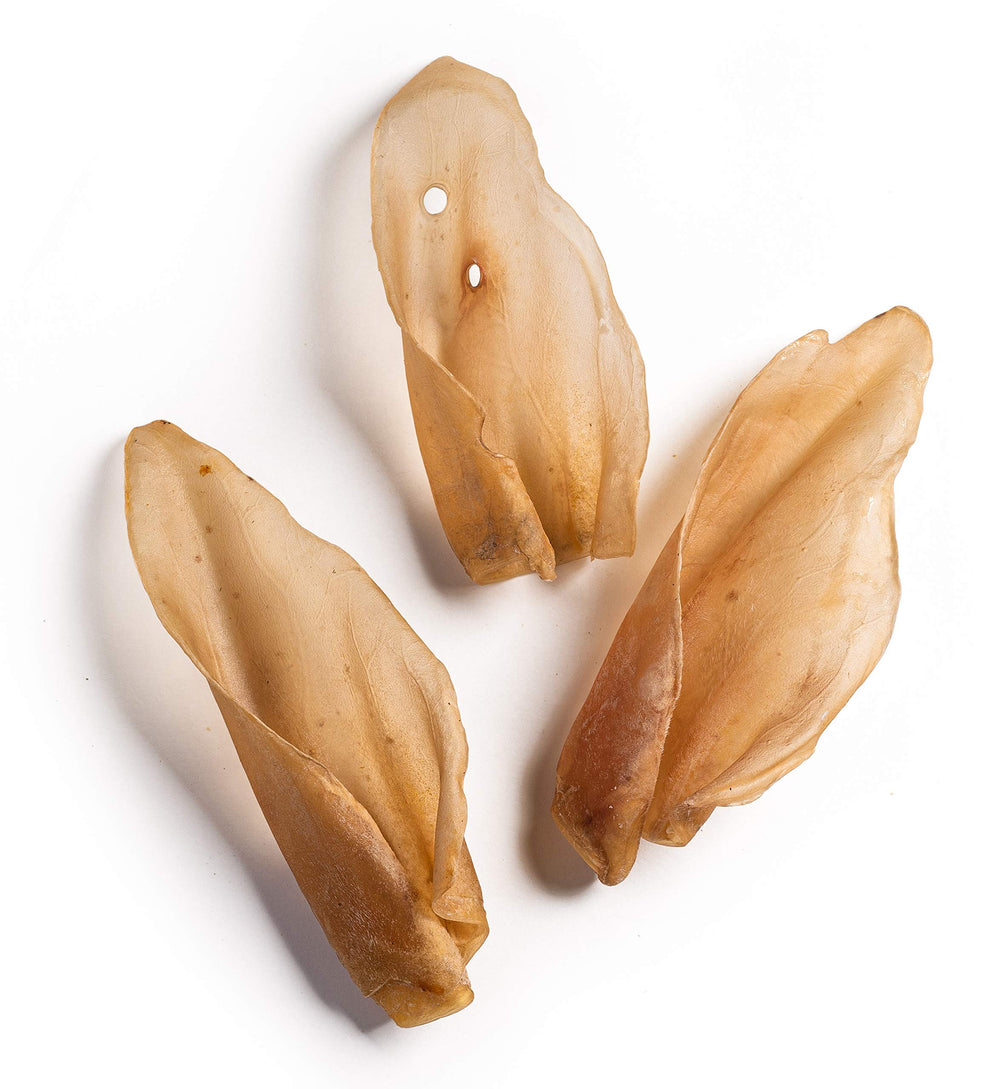 Jack&Pup orejas de vaca, corte grueso para masticación prolongada