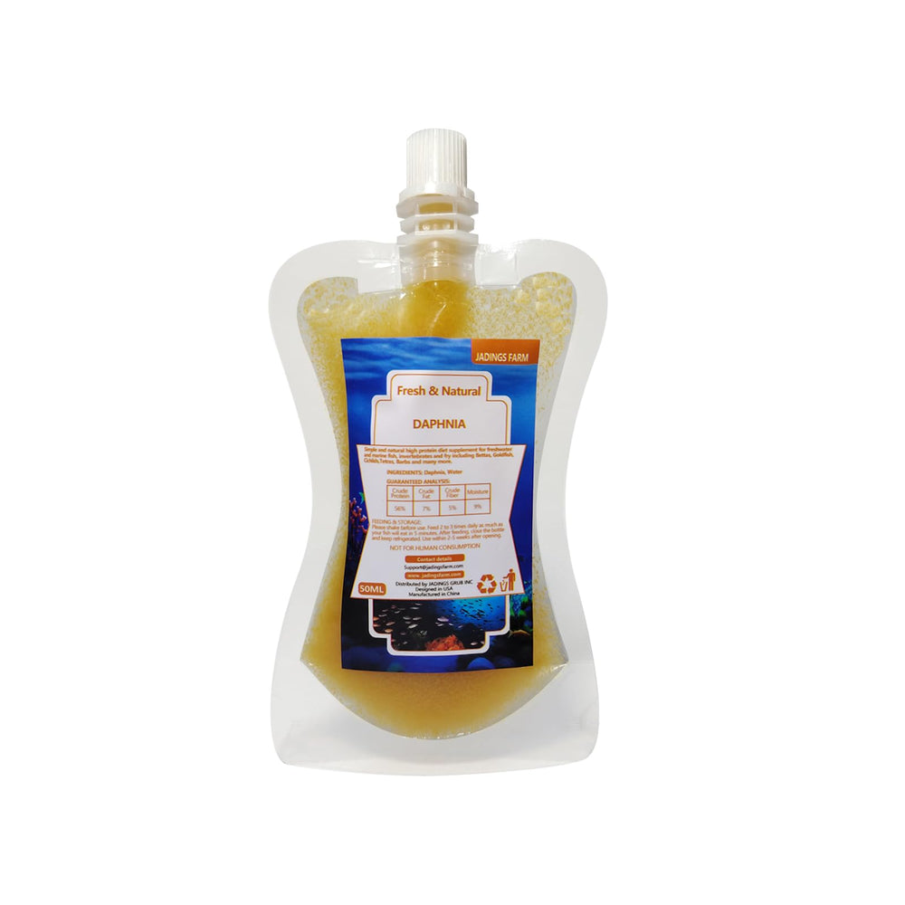 JADINGSFARM Daphnia envase 50 ml, alimento natural para peces, listo para usar