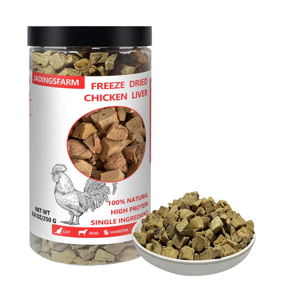 Hígado de pollo deshidratado de JADINGSFARM, proteína alta para entrenamiento