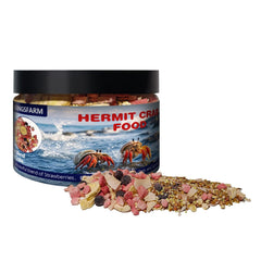 JADINGSFARM Mezcla frutal en bote para cangrejos ermitaños, ofrece proteína y variedad.