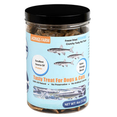 JADINGSFARM Minnows en bote doble sellado para conservar frescura y nutrientes.