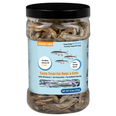 JADINGSFARM Minnows en lata 8,5 onzas, snack natural para mascotas