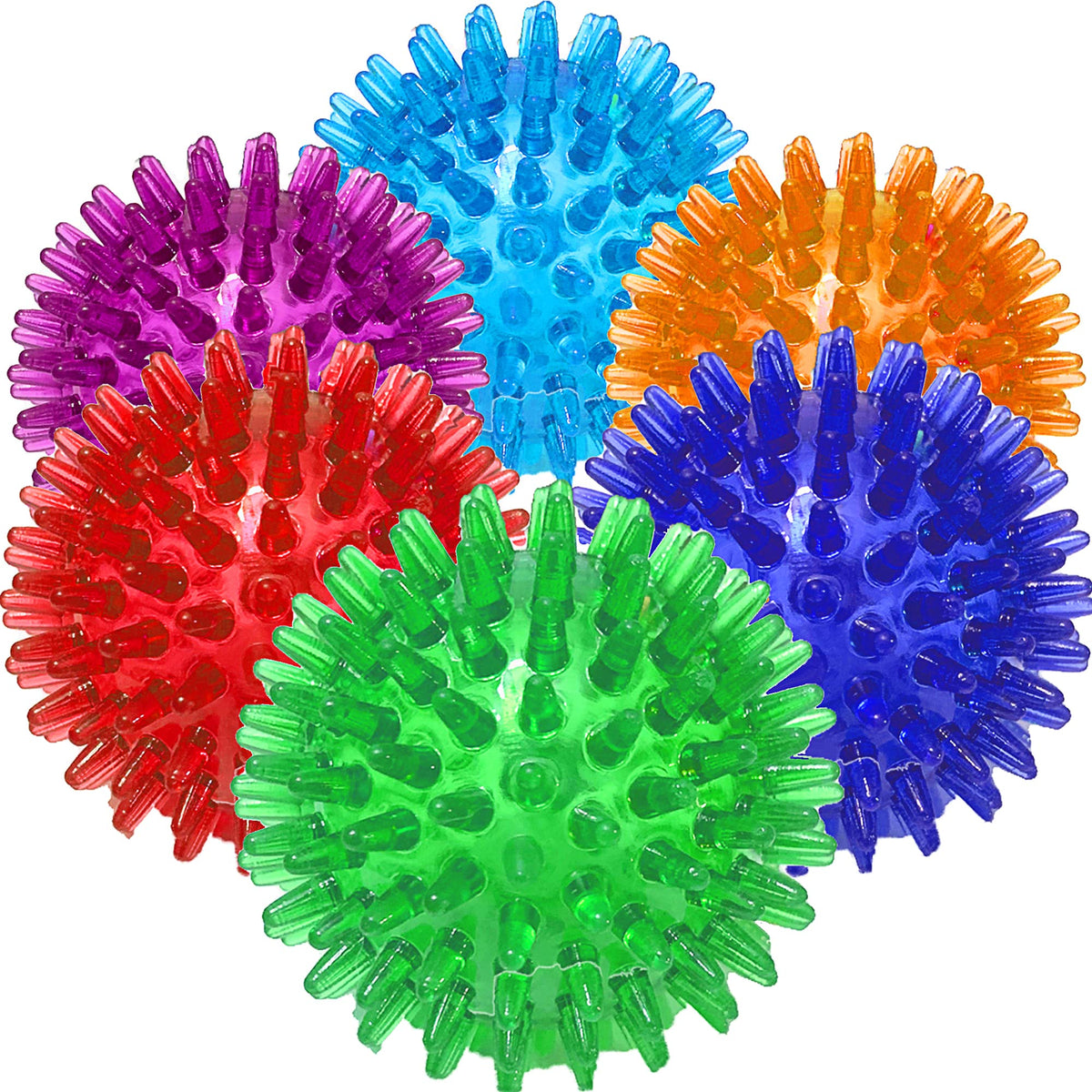Jalousie: bolas espinosas sonoras para juego seguro en perros pequeños.