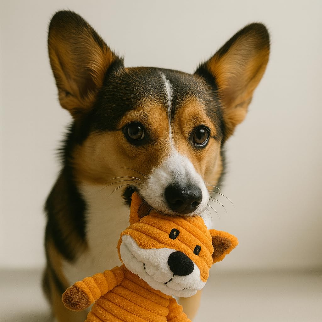 Jalousie mapache chirriante, duradero para perros enérgicos.