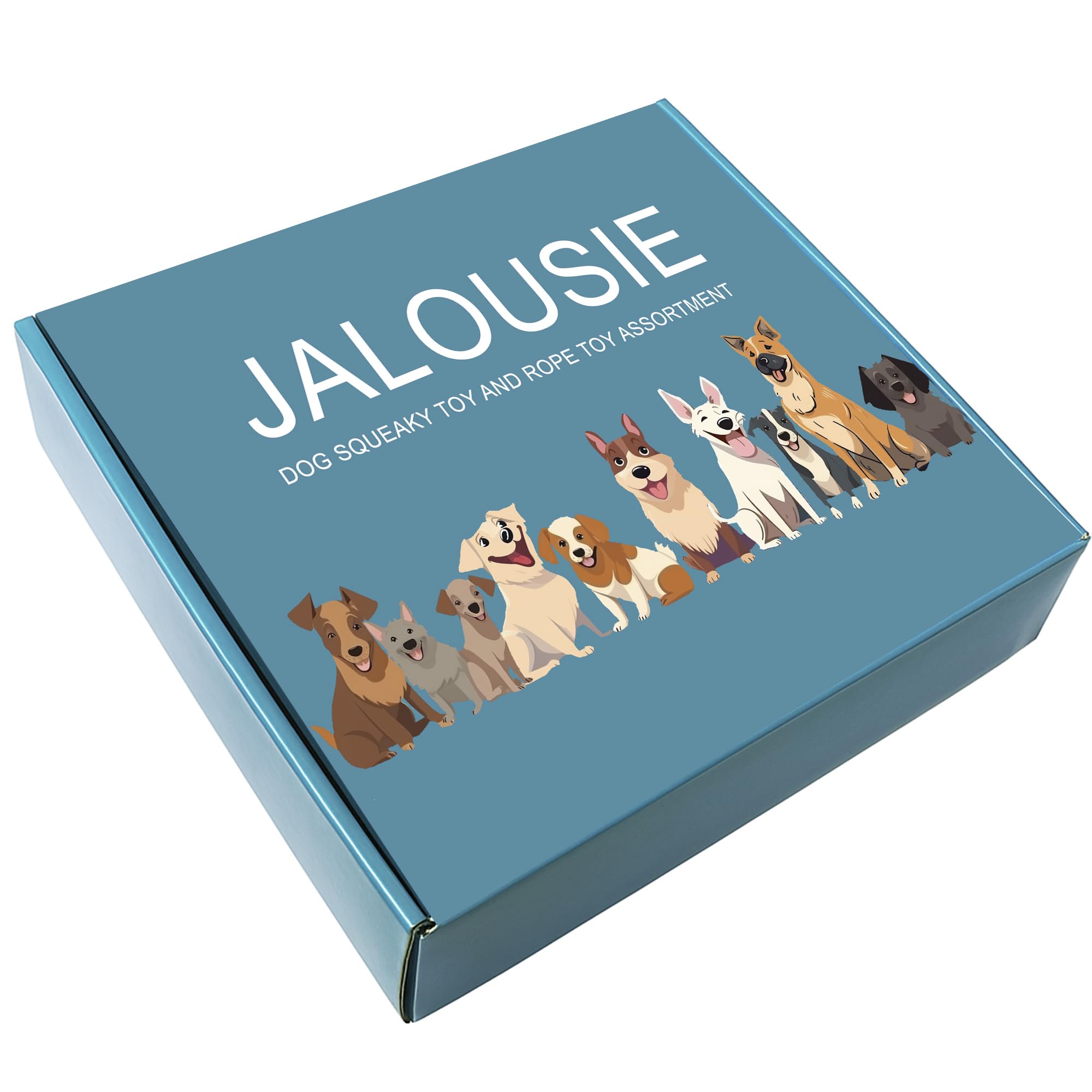 Jalousie juguete peluche durable, textura suave para morder y explorar.