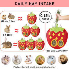 JanYoo bolsa de heno con gran capacidad para un día de conejos
