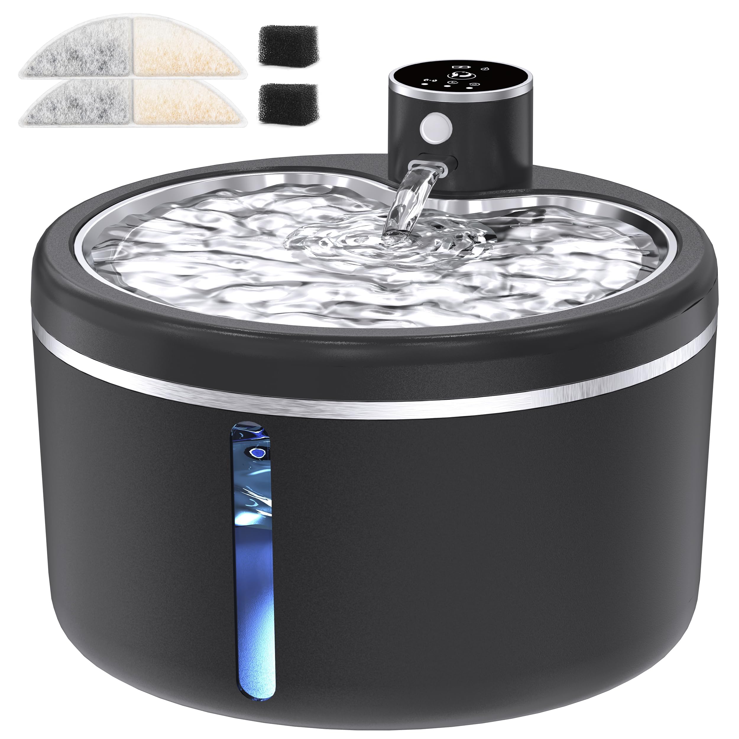 Jaojcoe bebedero-gato-bateria-4200mah, libertad de ubicación