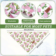 Bandana JarThenaAMCS para perro con diseño de cuadros rosa-azules, ideal para fiestas