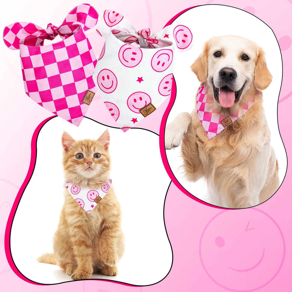 Bandana JarThenaAMCS para perro, diseño retro, añade estilo durante paseos.