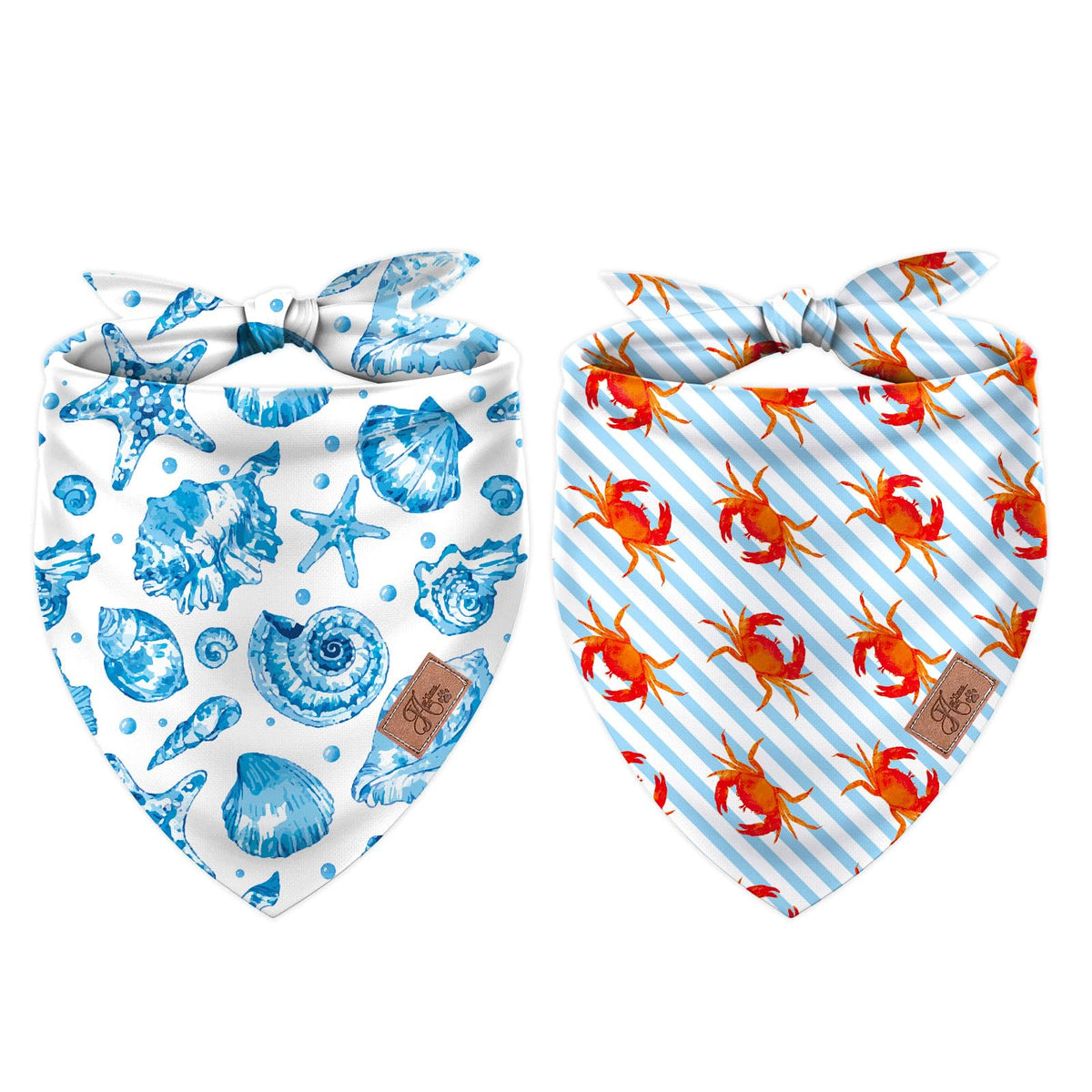 Bandana para perro de JarThenaAMCS, marina y doble cara, ajuste cómodo para paseos