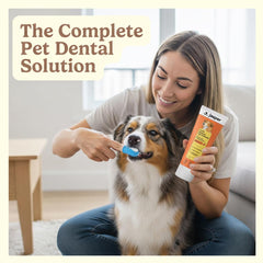 Cepillo dental Jasper para perros, diseño ergonómico para cepillado suave
