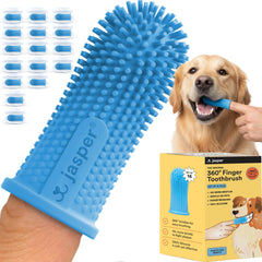 Jasper cepillo-dientes-perro-360 para limpieza completa de dientes.