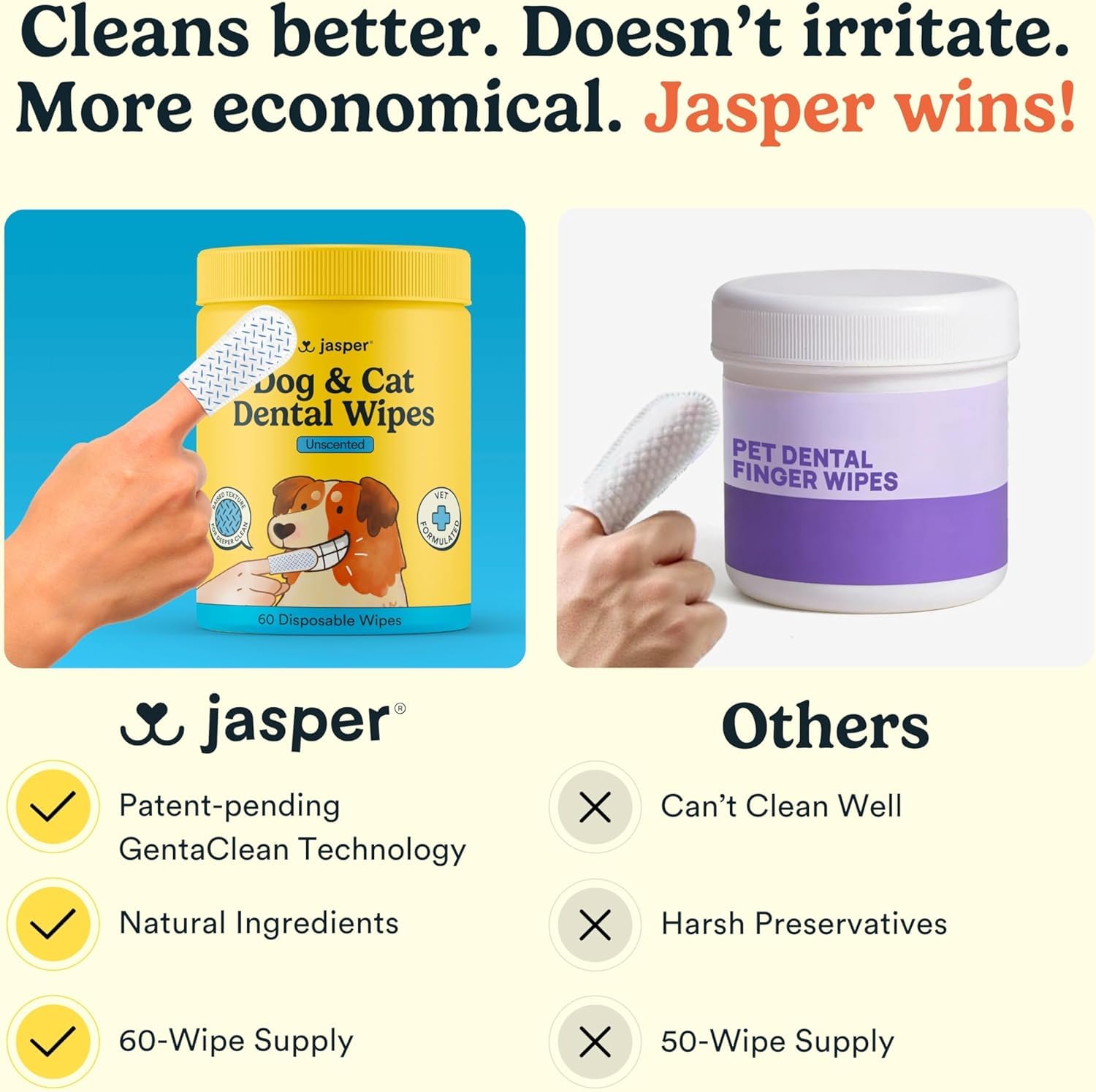 Jasper sin químicos duros, seguro para uso diario.