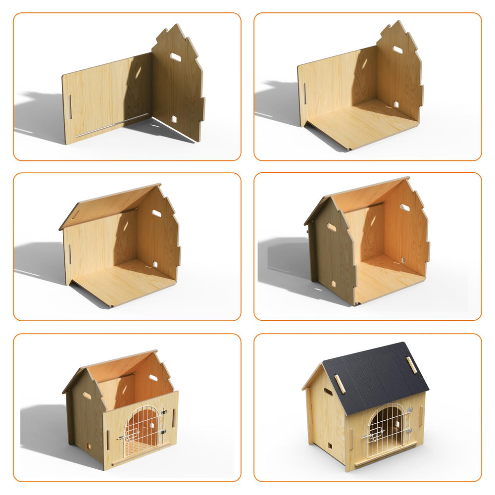 Jatindear casa-perro-interior uso doméstico ideal para perros pequeños y gatos.