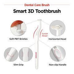 JAYU PET cepillo dental, diseño en curva para mayor comodidad