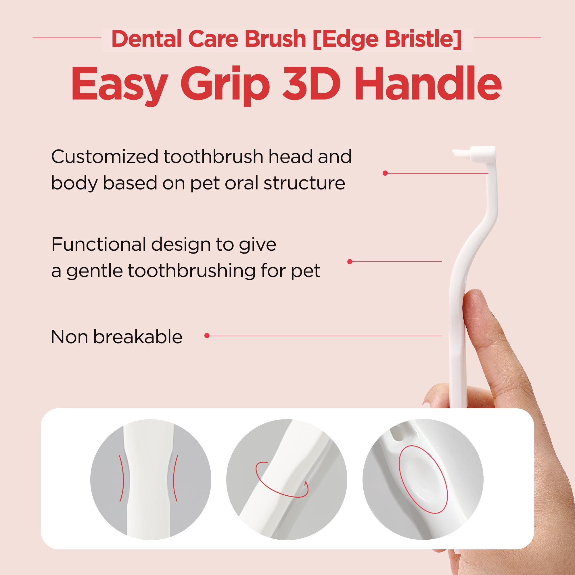 Cepillo dental JAYU PET ideal para gatos pequeños para una experiencia suave.