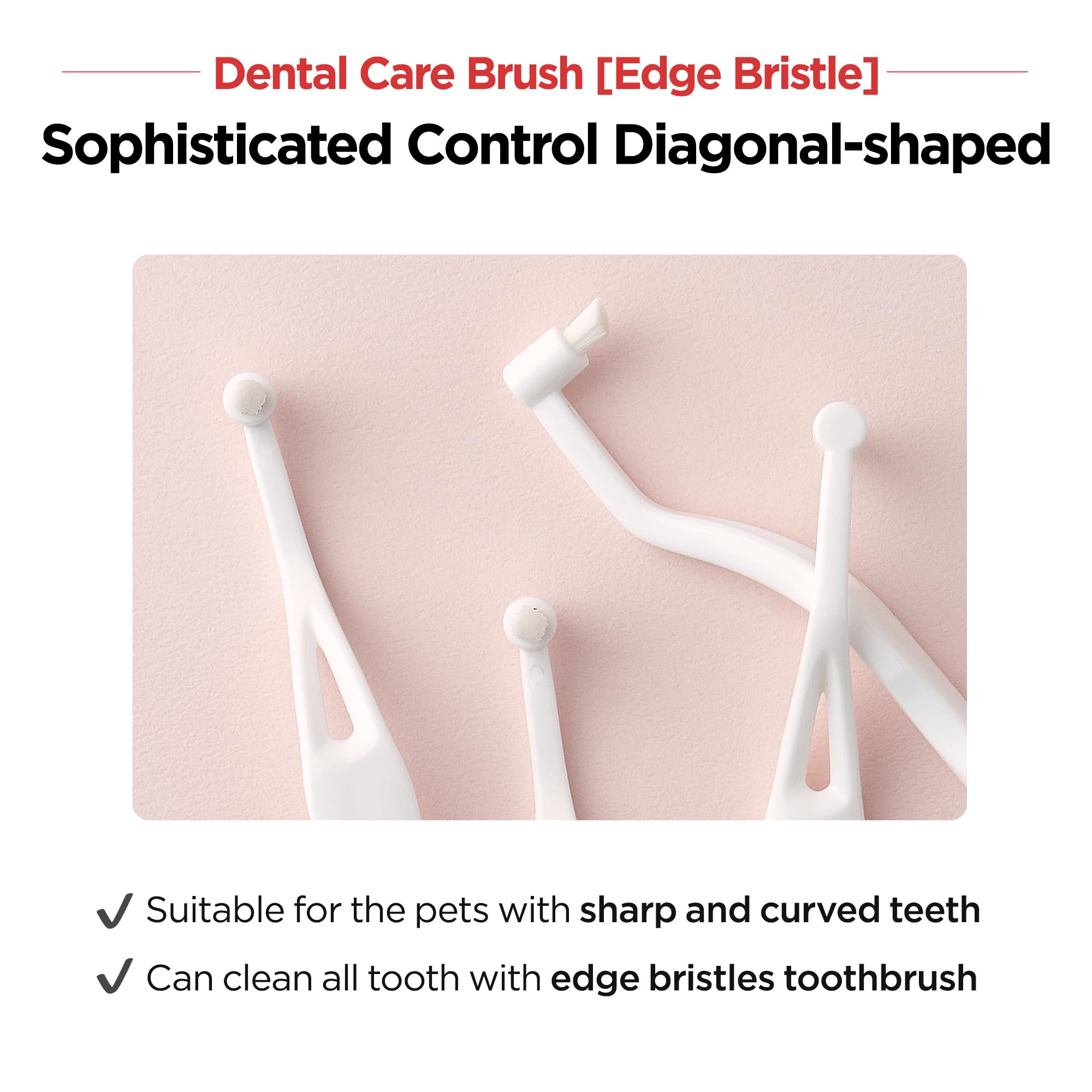 Cepillo dental JAYU PET ideal para perros pequeños, fácil de manejar.