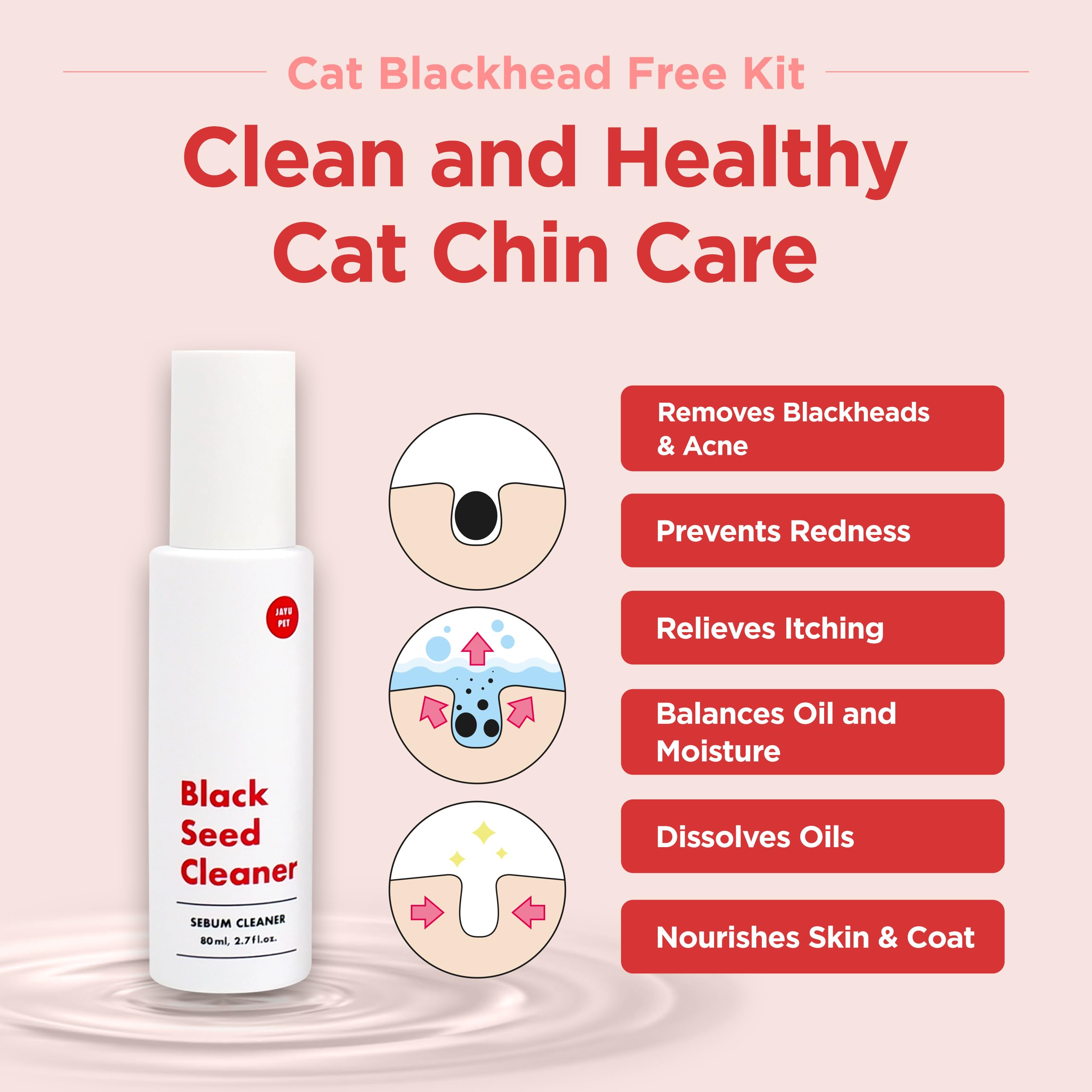 Cepillo exfoliante de dos caras de JAYU PET para masaje.