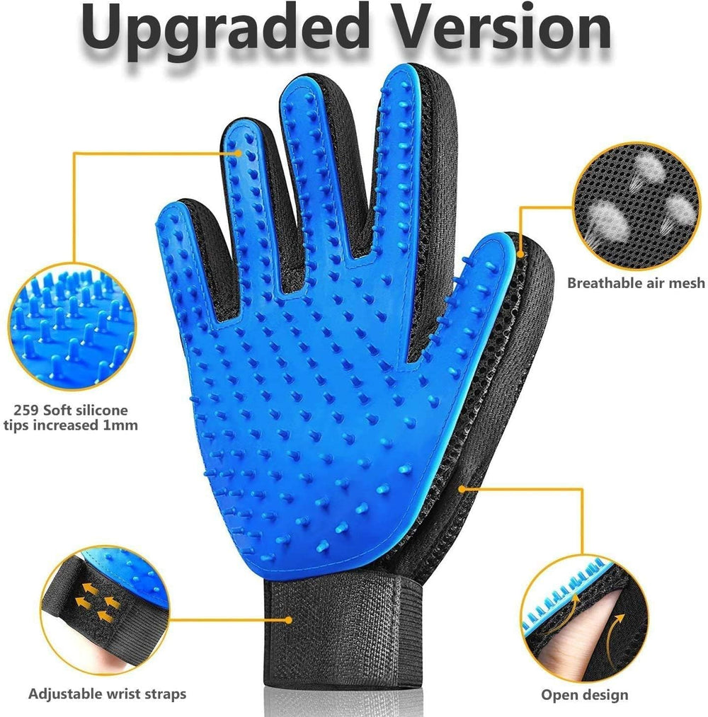 JDPet opción de regalo incluye guantes de peluquería para facilitar el cuidado.