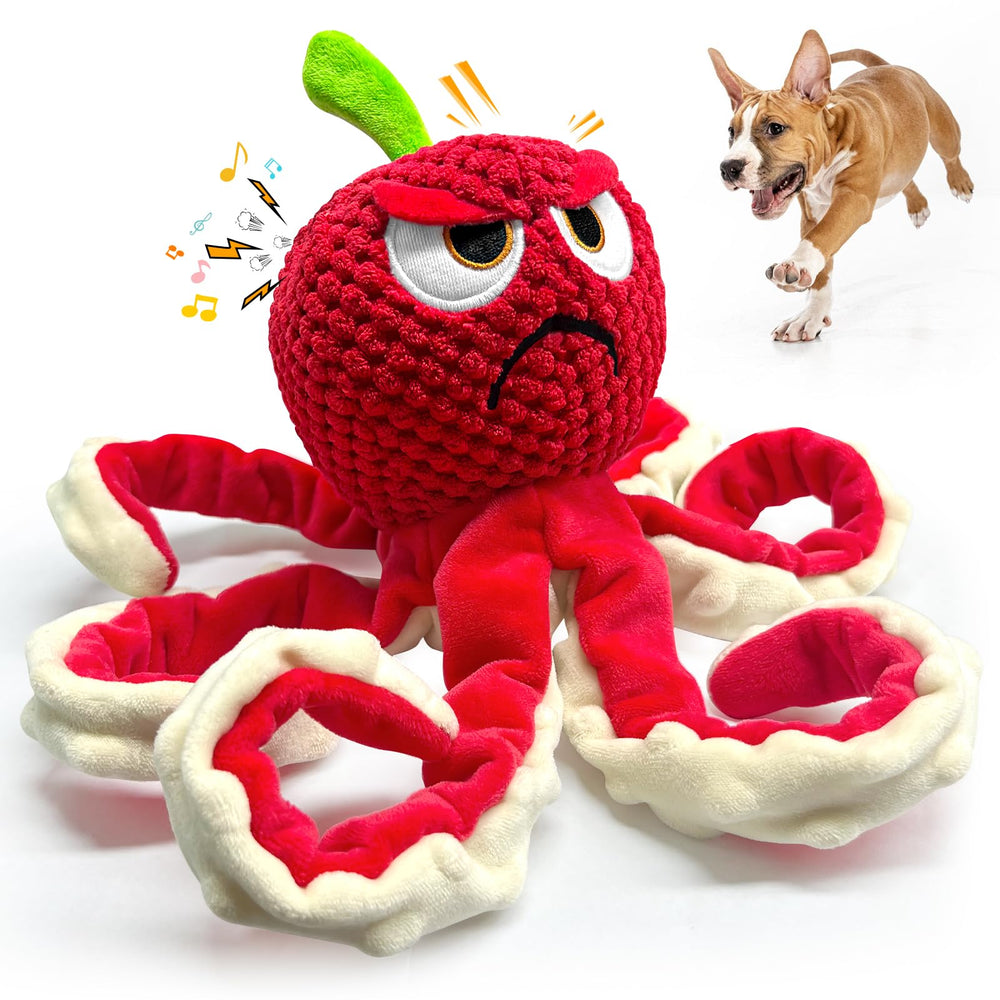 Jeefome pulpo juguete sonoro para perros, ideal para entretenimiento diario