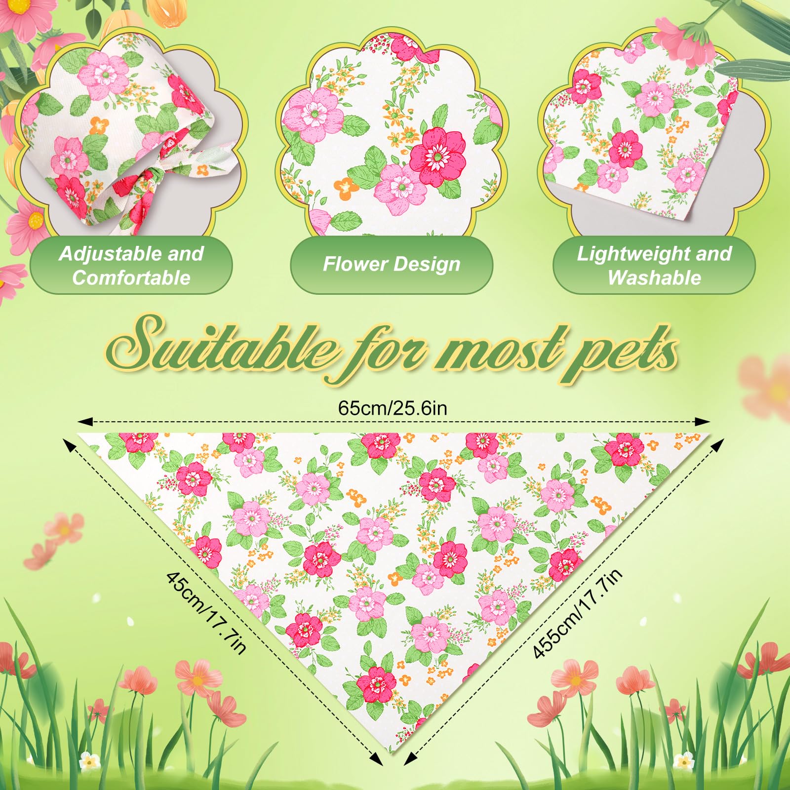 Jeere bandanas para perros: talla ajustable para diferentes tamaños