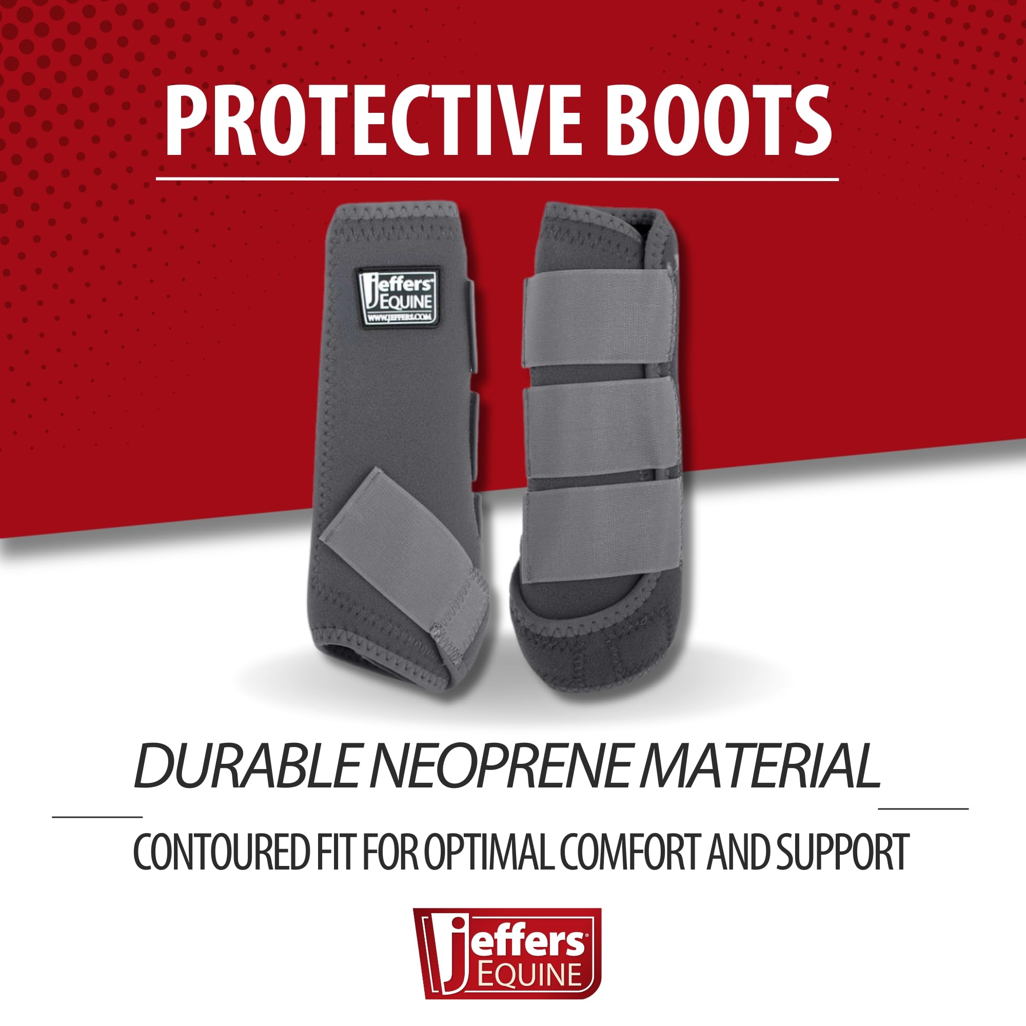 Jeffers botas protectoras con ajuste de correa duradero para soporte estable.