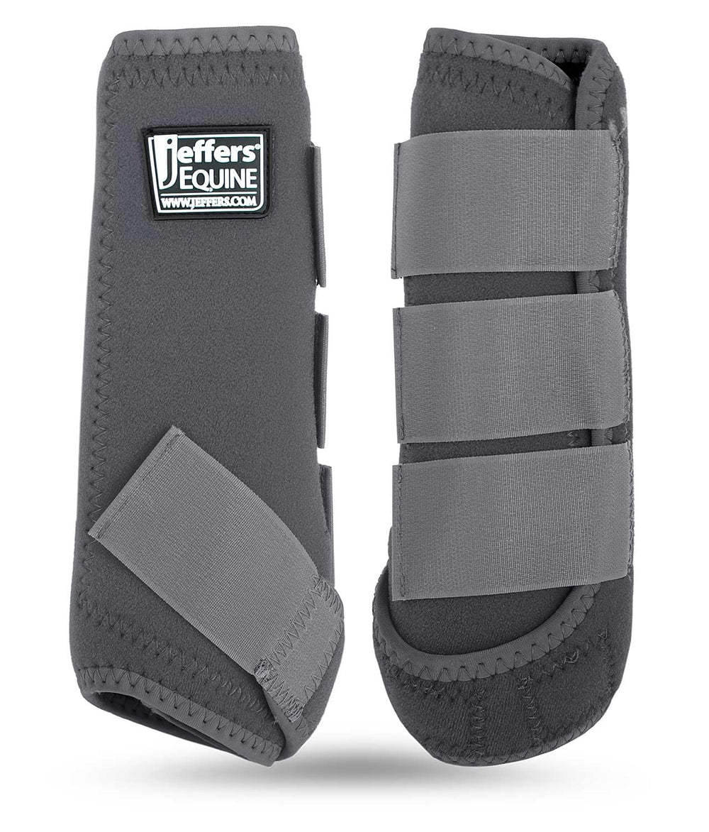 Jeffers botas protectoras: protección delantera y trasera con neopreno para mayor seguridad.