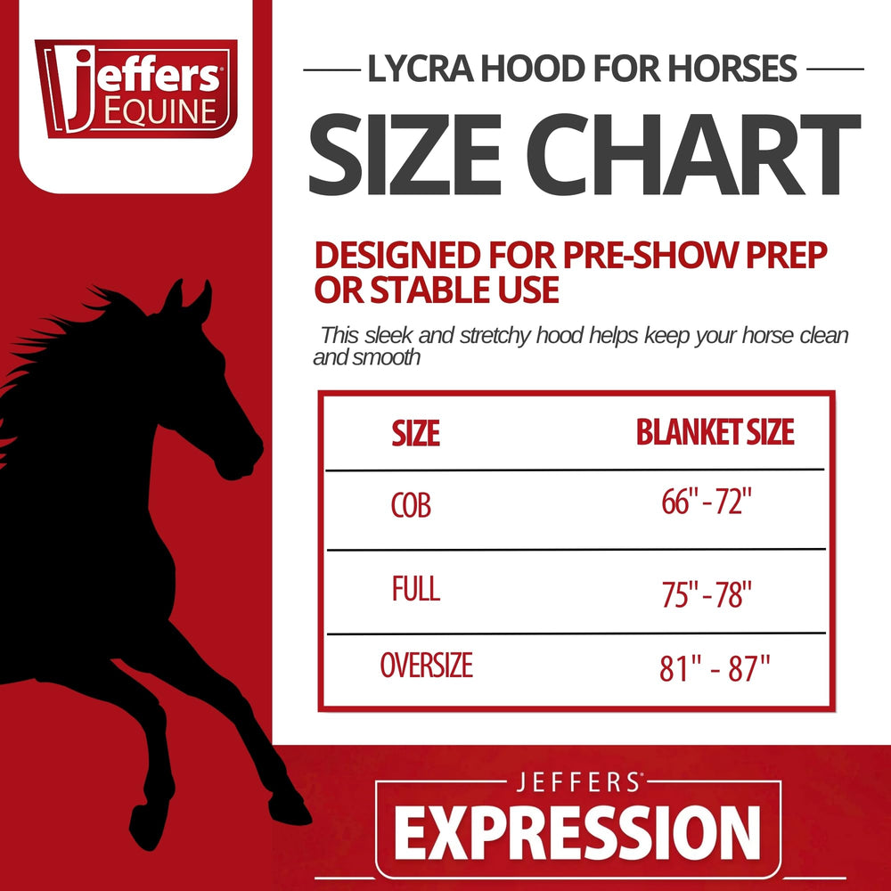Jeffers Expression Lycra Hood coordinado con manta y botas para un set completo